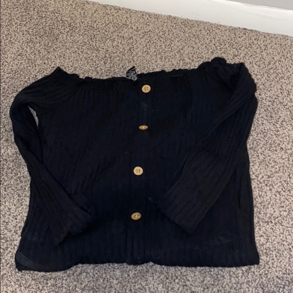 Long sleeve black dress